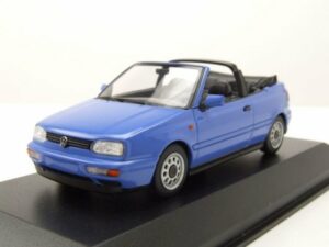 Maxichamps Modellauto VW Golf 3 Cabrio 1997 dunkelblau Modellauto 1:43 Maxichamps