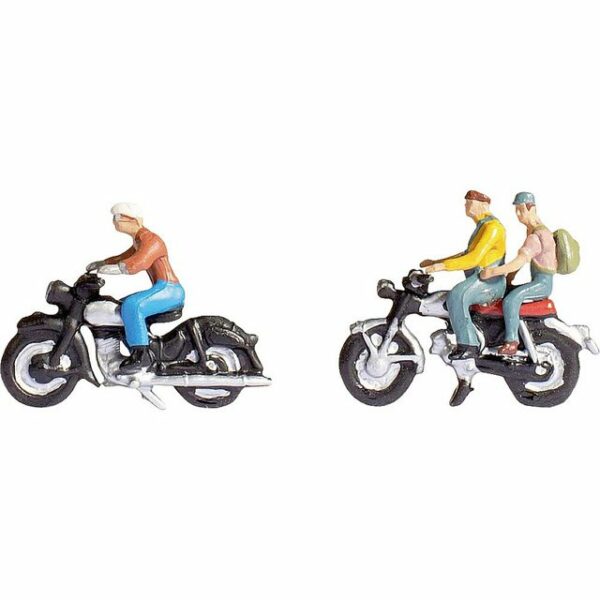 NOCH Modelleisenbahn-Figur NOCH H0 Motorrad Bemalt