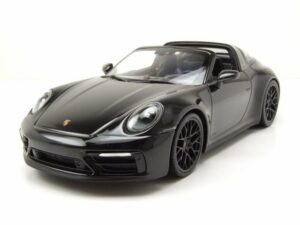 Minichamps Modellauto Porsche 911 992 Targa 4 GTS 2021 schwarz Modellauto 1:18 Minichamps