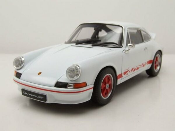 Welly Modellauto Porsche 911 Carrera RS 1973 weiß rot Modellauto 1:18 Welly