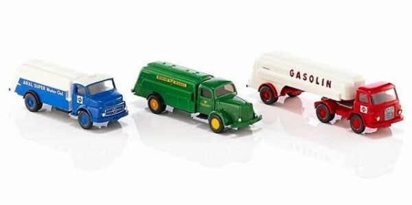 Wiking Modellauto Wiking H0 1/87 99082 LKW Set "Tankwagen im deutschen - NEU