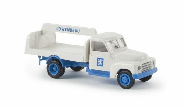 Brekina Modellauto Brekina H0 1/87 37122 Hanomag L 28 Getränkeaufbau "Löwenbräu" - OVP