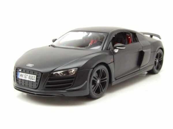 Maisto® Modellauto Audi R8 GT matt schwarz Modellauto 1:18 Maisto