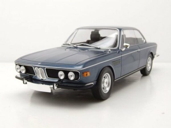 Minichamps Modellauto BMW 2800 CS E9 Coupe 1968 blau metallic Modellauto 1:18 Minichamps