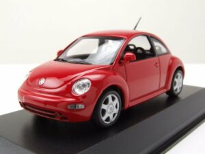 Maxichamps Modellauto VW New Beetle Käfer 1998 rot Modellauto 1:43 Maxichamps