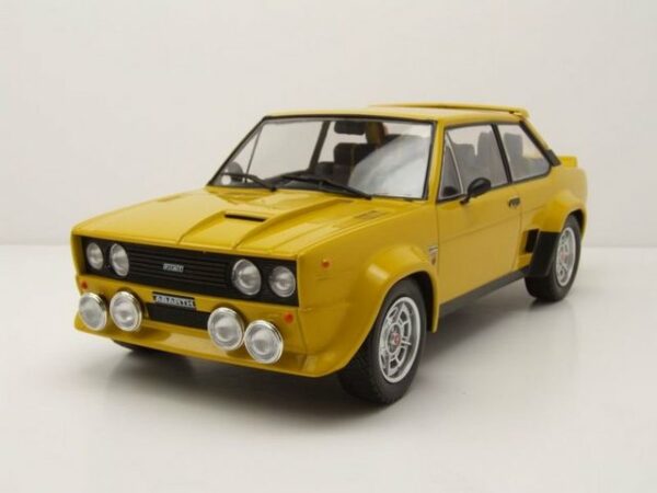 ixo Models Modellauto Fiat 131 Abarth 1980 gelb Modellauto 1:18 ixo models