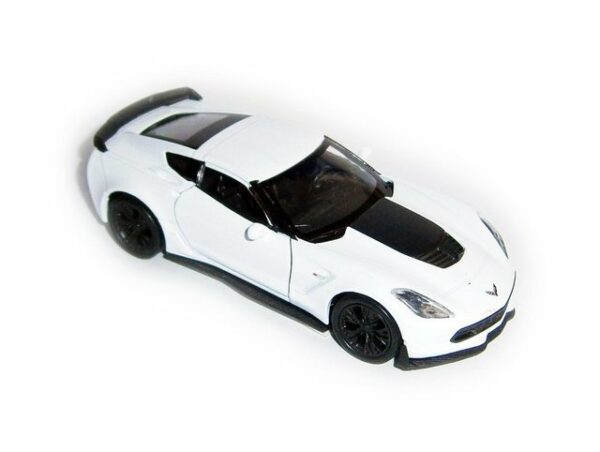 Welly Modellauto CHEVROLET Corvette Z06 2017 Modellauto Metall Modell Auto Spielzeugauto Kinder Geschenk 23 (Weiss)