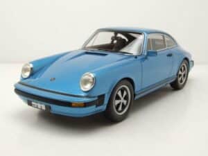 Schuco Modellauto Porsche 911 Coupe 1977 blau metallic Modellauto 1:18 Schuco