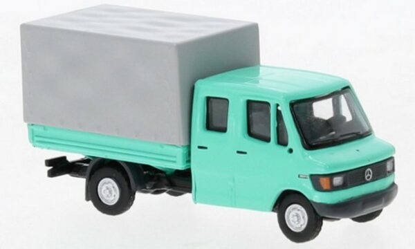 Brekina Modellauto Brekina H0 1/87 36952 Mercedes L 307 D Doka türkis