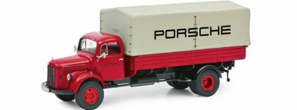 Schuco Modellauto 452667800 Schuco MB L3500 Pr. PORSCHE 1:87