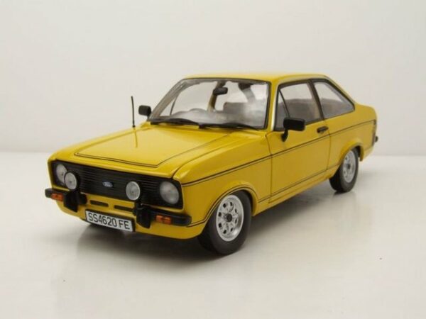 Sun Star Modellauto Ford Escort MK2 Sport RHD 1975 gelb Modellauto 1:18 Sun Star