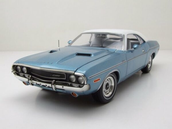 GREENLIGHT collectibles Modellauto Dodge Challenger Western Sport Special 1970 blau weiß Modellauto 1:18