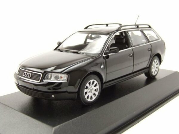 Maxichamps Modellauto Audi A6 Avant Kombi 1997 schwarz Modellauto 1:43 Maxichamps