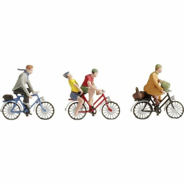 NOCH Modelleisenbahn-Figur H0 Figuren Fahrradfahrer