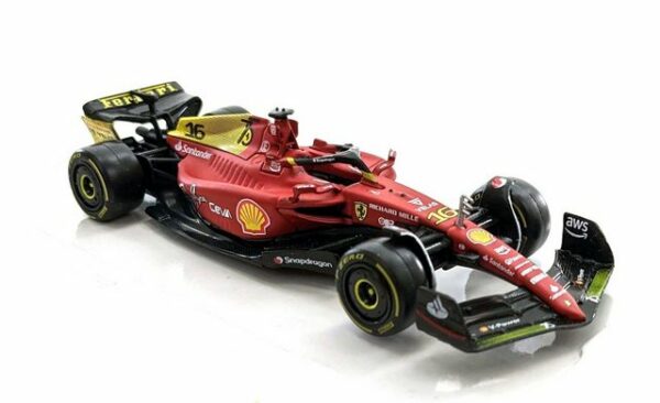 Bburago Modellauto Ferrari F1-75 Leclerc #16