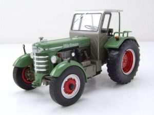 Schuco Modelltraktor Hürlimann D 200 S Traktor mit Kabine grün Modellauto 1:32 Schuco