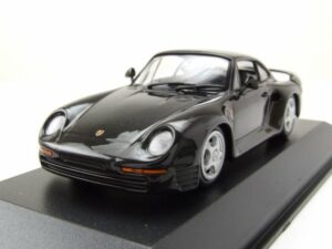 Maxichamps Modellauto Porsche 959 1987 grau metallic Modellauto 1:43 Maxichamps