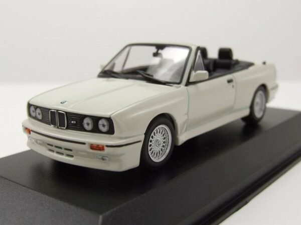 Maxichamps Modellauto BMW M3 E30 Cabrio 1988 weiß Modellauto 1:43 Maxichamps