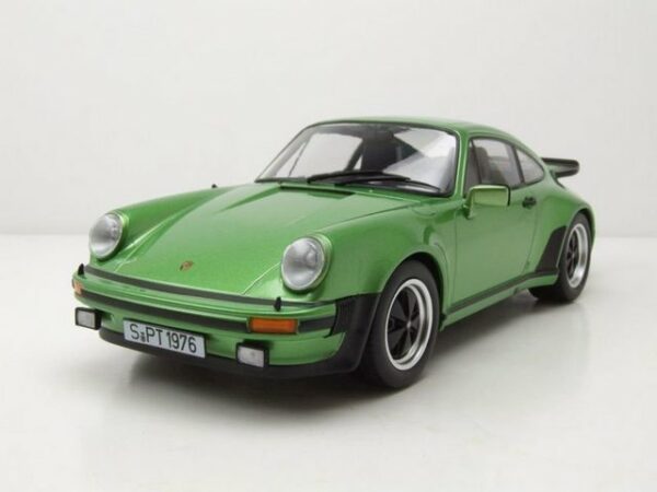 KK Scale Modellauto Porsche 911 930 Turbo 1976 grün metallic Modellauto 1:18 KK Scale