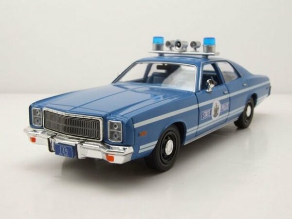 GREENLIGHT collectibles Modellauto Plymouth Fury Maine State Police 1978 blau Modellauto 1:24 Greenlight