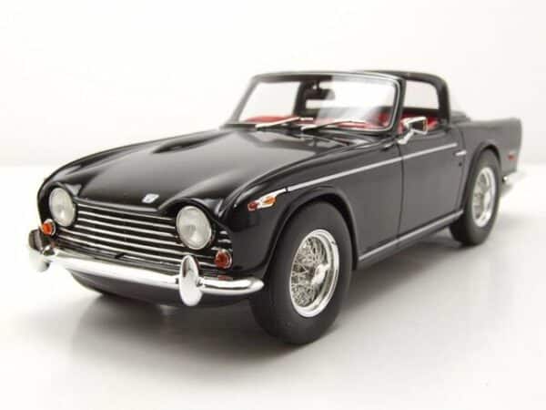 Schuco Modellauto Triumph TR5 Roadster Surrey Top offen 1967 schwarz Modellauto 1:18