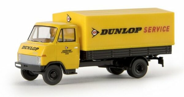 Brekina Modellauto Brekina H0 1/87 37504 Hanomag-Henschel F 55 Pritsche Plane Dunlop - OV