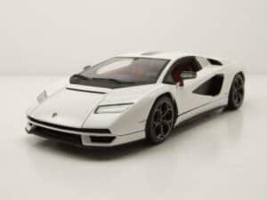 Bburago Modellauto Lamborghini Countach LPI 800-4 2022 weiß Modellauto 1:24 Bburago