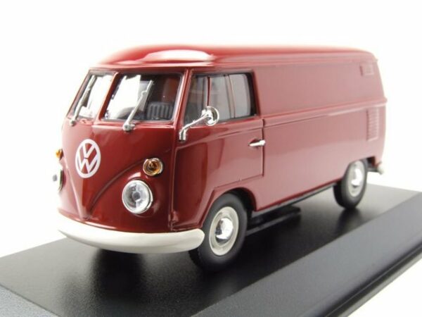 Maxichamps Modellauto VW T1 Bus Kastenwagen 1963 rot Modellauto 1:43 Maxichamps