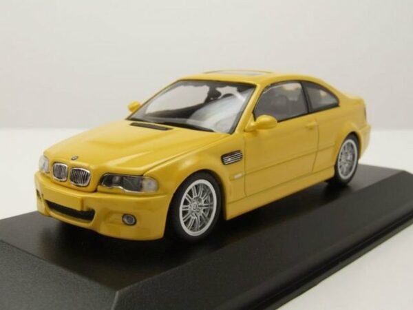 Maxichamps Modellauto BMW M3 E46 Coupe 2001 gelb Modellauto 1:43 Maxichamps