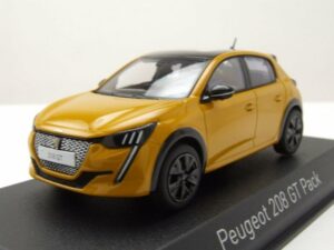 Norev Modellauto Peugeot 208 GT Pack 2022 gelb Modellauto 1:43 Norev