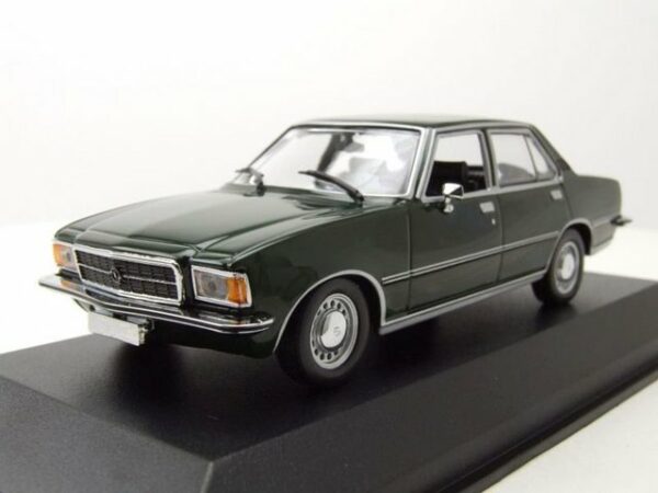 Maxichamps Modellauto Opel Rekord D 1975 dunkelgrün Modellauto 1:43 Maxichamps