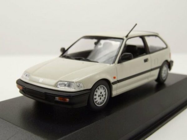 Maxichamps Modellauto Honda Civic 1990 weiß Modellauto 1:43 Maxichamps