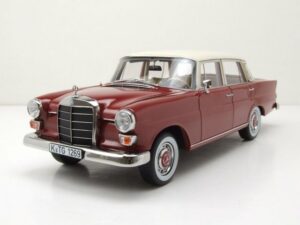 Norev Modellauto Mercedes 200 Limousine 1966 rot beige Modellauto 1:18 Norev