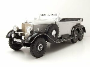 MCG Modellauto Mercedes G4 Cabrio W31 1938 hellgrau schwarz Modellauto 1:18 MCG