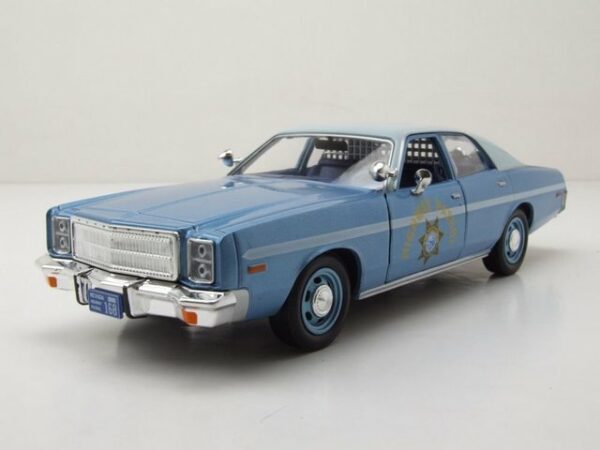 GREENLIGHT collectibles Modellauto Plymouth Fury Nevada Highway Patrol 1978 blau Modellauto 1:24 Greenlig