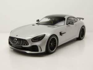 Minichamps Modellauto Mercedes AMG GT-R 2021 silber Modellauto 1:18 Minichamps