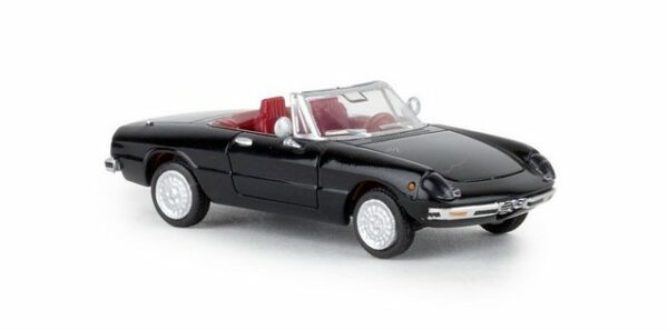 Brekina Modellauto Brekina H0 1/87 29606 Alfa Romeo Spider TD schwarz