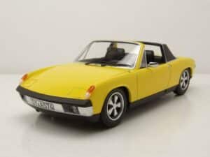 Norev Modellauto VW Porsche 914-6 1973 gelb Modellauto 1:18 Norev