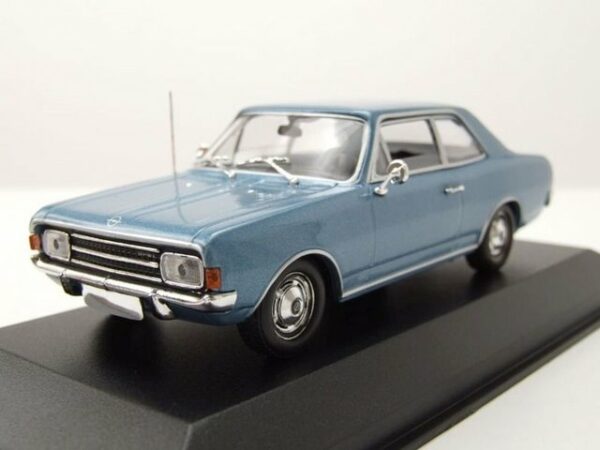 Maxichamps Modellauto Opel Rekord C 1966 blau metallic Modellauto 1:43 Maxichamps