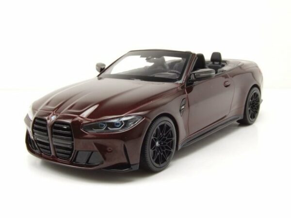 Minichamps Modellauto BMW M4 Cabrio 2021 rot metallic Modellauto 1:18 Minichamps