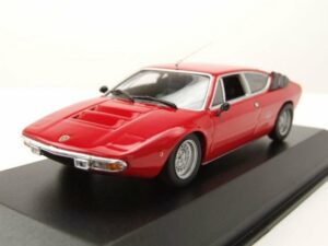 Maxichamps Modellauto Lamborghini Urraco 1974 rot metallic Modellauto 1:43 Maxichamps