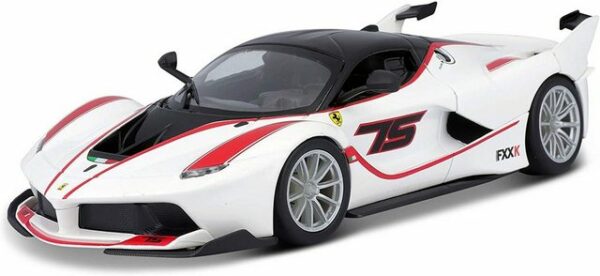 Bburago Modellauto Ferrari FXX-K #75 (weiß)