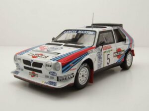 ixo Models Modellauto Lancia Delta S4 #5 Martini Rallye WM San Remo 1986 Biasion Siviero