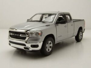 Welly Modellauto RAM 1500 Pick Up 2019 silber Modellauto 1:24 Welly