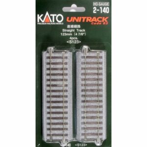 KATO H0 4er-Set Gleis gerade 123 mm