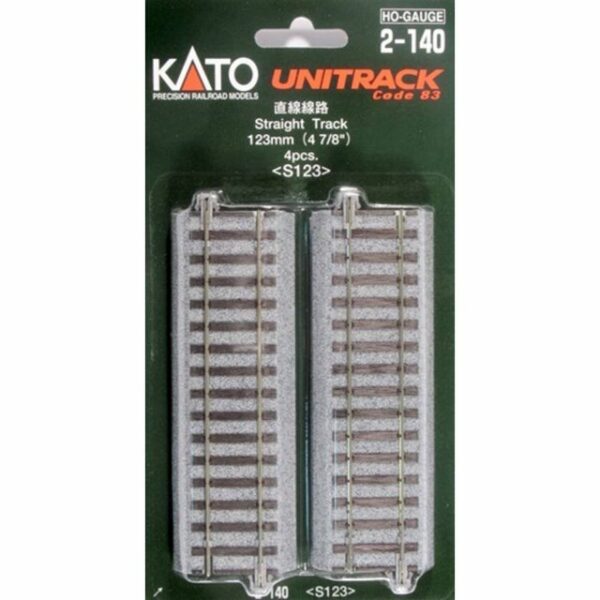 KATO H0 4er-Set Gleis gerade 123 mm