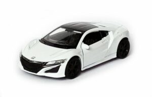 Welly Modellauto HONDA NSX 2015 Modellauto 12cm Metall Modell Auto Spielzeugauto PKW Kinder Spielzeug 94 (Weiss)