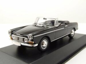 Maxichamps Modellauto Peugeot 404 Cabrio 1962 schwarz Modellauto 1:43 Maxichamps