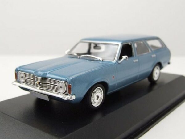 Maxichamps Modellauto Ford Taunus Turnier Kombi 1970 hellblau metallic Modellauto 1:43 Maxic