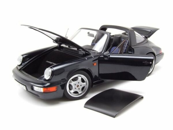 Norev Modellauto Porsche 911 (964) Carrera 4 Targa 1991 dunkelblau metallic Modellauto